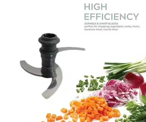 Vegetable Chopper With Stainless Steel Blades (BPA Free 100% Food Grade Plastic)